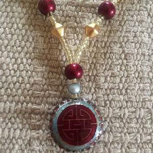 Beaded Necklace & Earring Set